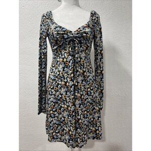 Hollister Y2K Babydoll Coquette floral mini dress size medium beach preppy